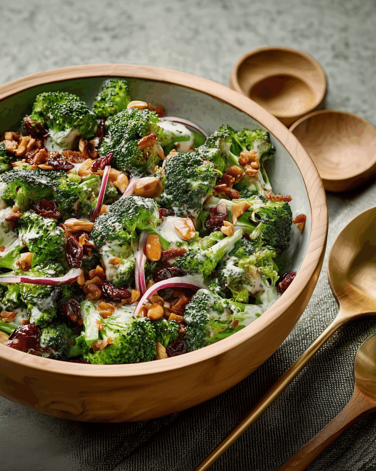 Frischer Brokkoli-Salat – Knackig, cremig und herrlich aromatisch