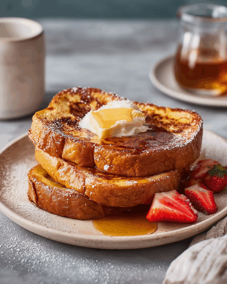 Fluffiger French Toast – Goldbraun, weich und einfach köstlich