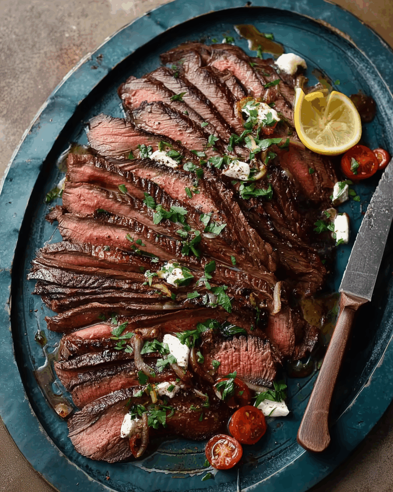 Mariniertes Flanksteak – Zart, würzig und perfekt für den Grillabend