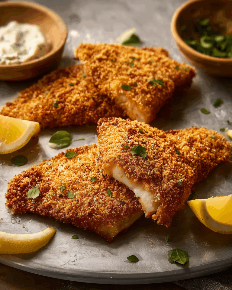 Panierter Fisch aus der Heißluftfritteuse – Knusprig, gesund & unkompliziert