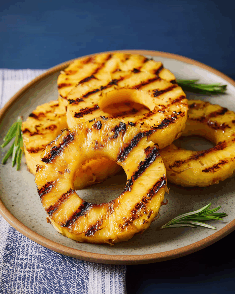 Gegrillte Ananas – Süß, karamellisiert und einfach zubereitet