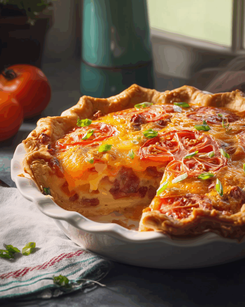 Tomatenkuchen nach Südstaaten-Art – Herzhafter Klassiker mit Sommergeschmack