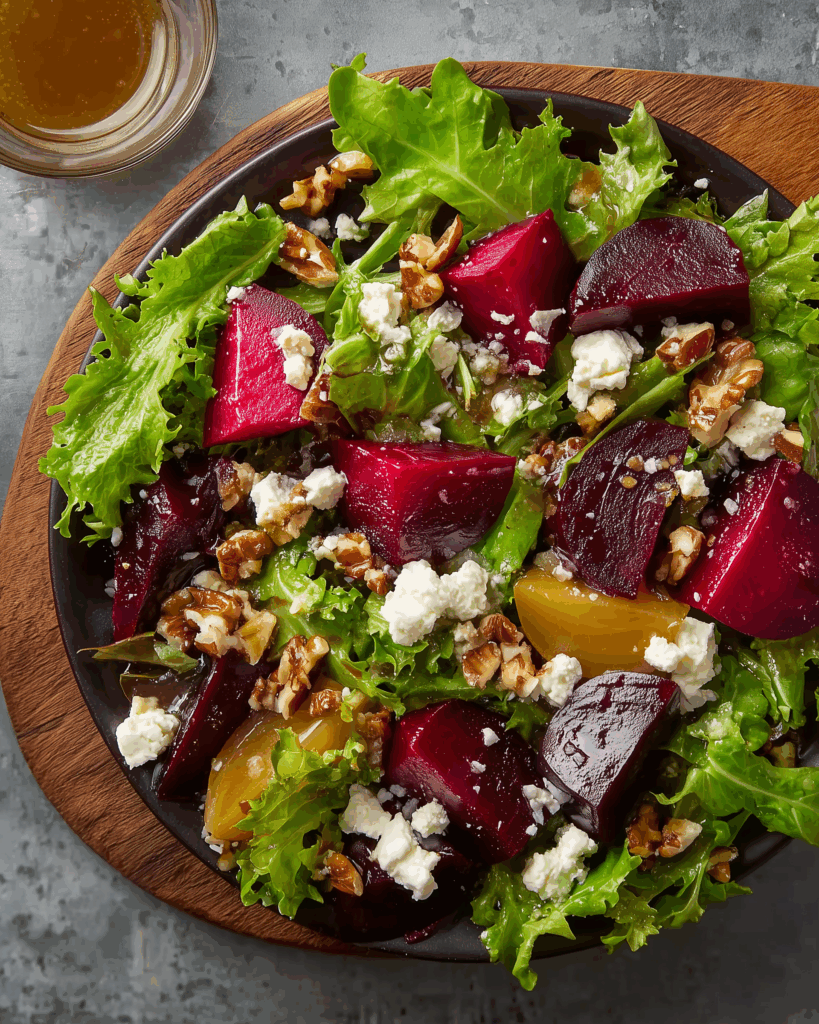 Rote-Bete-Salat mit Ziegenkäse – Frisch, farbig & aromatisch