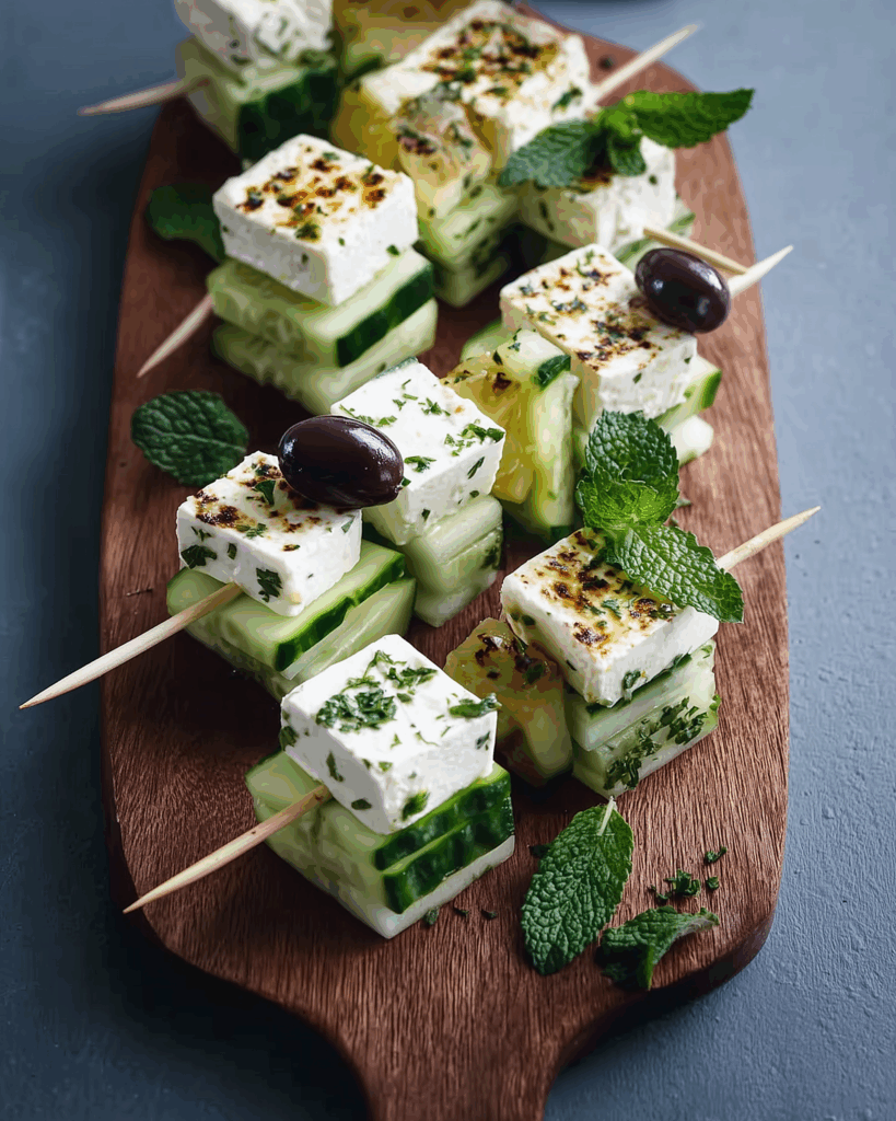 Feta‑Spieße – cremig, würzig & mediterran genießen