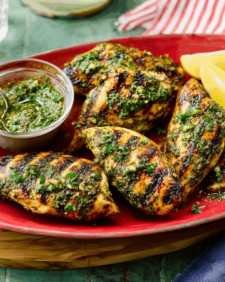Knoblauch-Pesto-Hähnchen vom Grill – Mediterranes Sommergericht mit aromatischer Frische