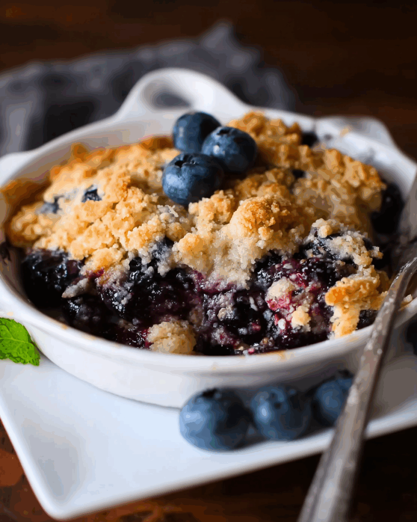 Blaubeer-Dump Cake – Fruchtiger Schichtkuchen aus dem Ofen