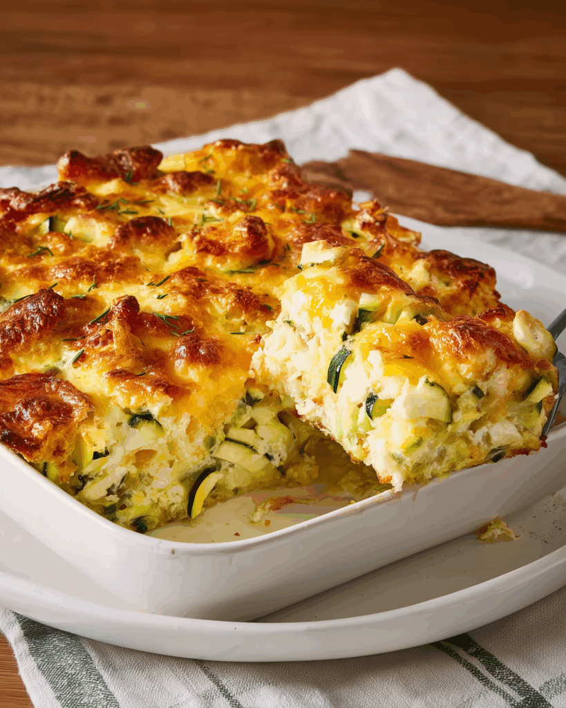 Käsiger Zucchini‑Auflauf – Cremig, käsig & herzhaft
