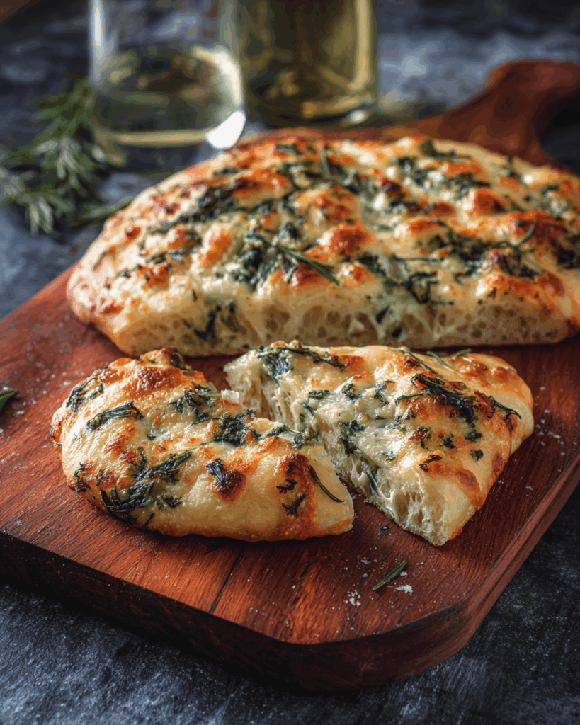 Käse‑Spinat‑Artischocken‑Fladenbrot – Herzhaft, cremig & einfach
