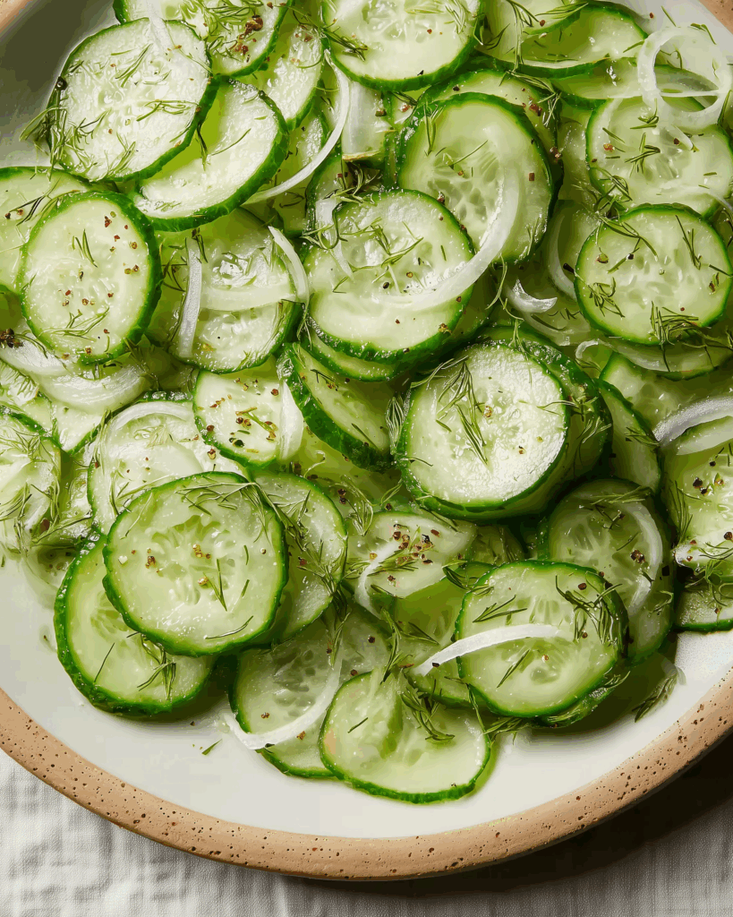 Adriennes Gurkensalat – Frisch, knackig & perfekt für heiße Sommertage