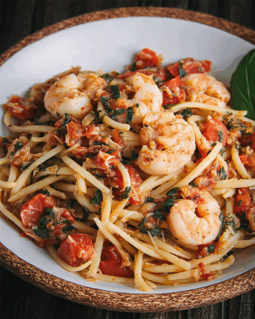 Shrimps‑Pasta mit frischen Tomaten – Mediterraner Genuss in 30 Minuten