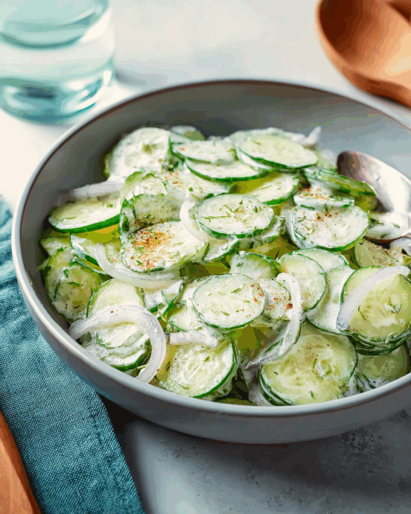 Klassischer deutscher Gurkensalat – Erfrischend, leicht und unglaublich vielseitig