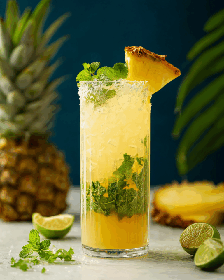 Ananas-Kokos-Mojito – Exotischer Genuss mit karibischem Flair