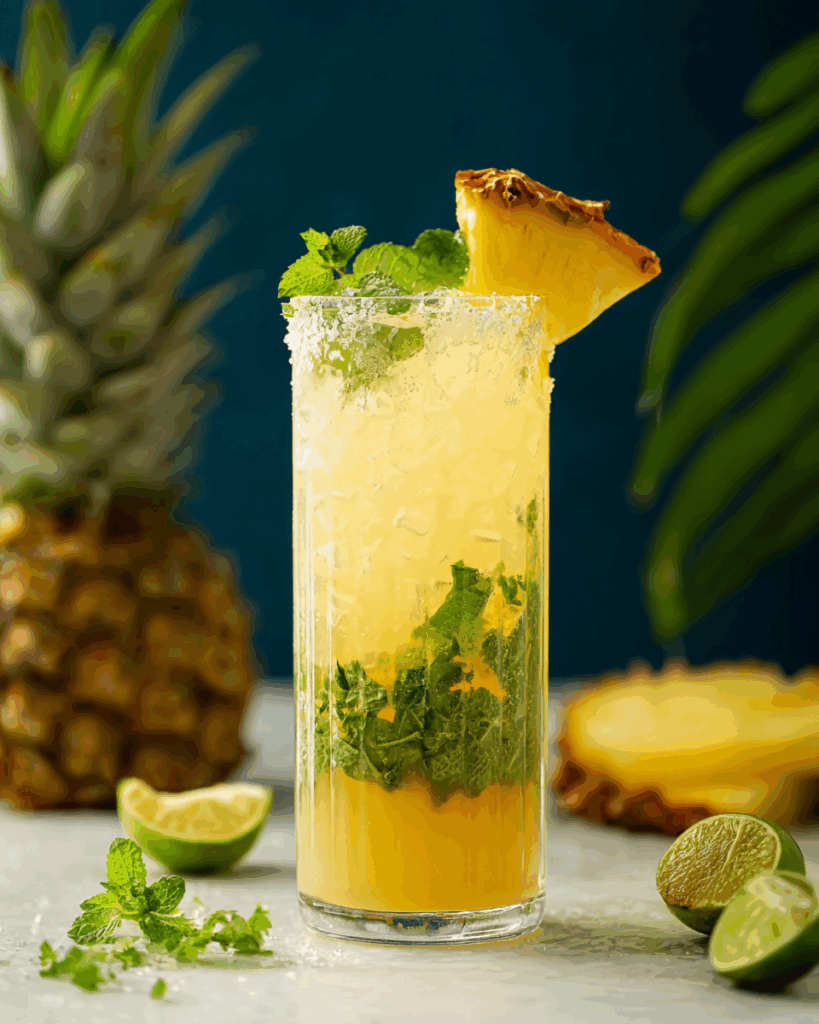 Ananas-Kokos-Mojito – Exotischer Genuss mit karibischem Flair