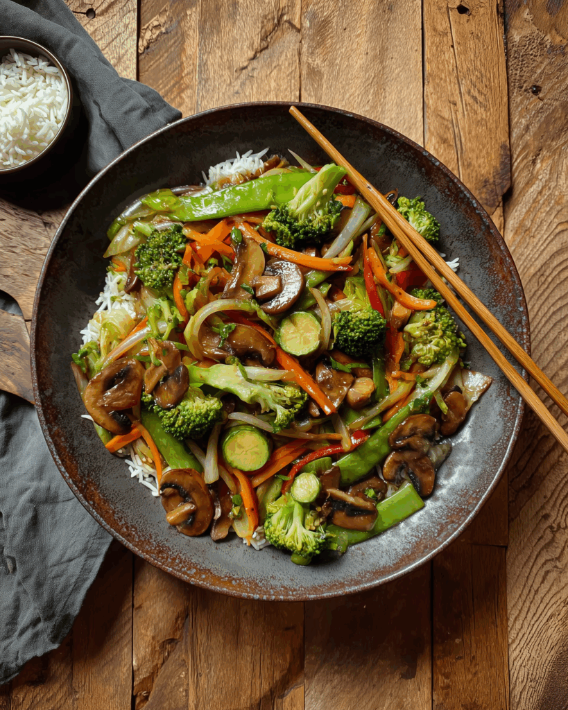 Asiatische Gemüsepfanne – Vegan, bunt und voller Geschmack