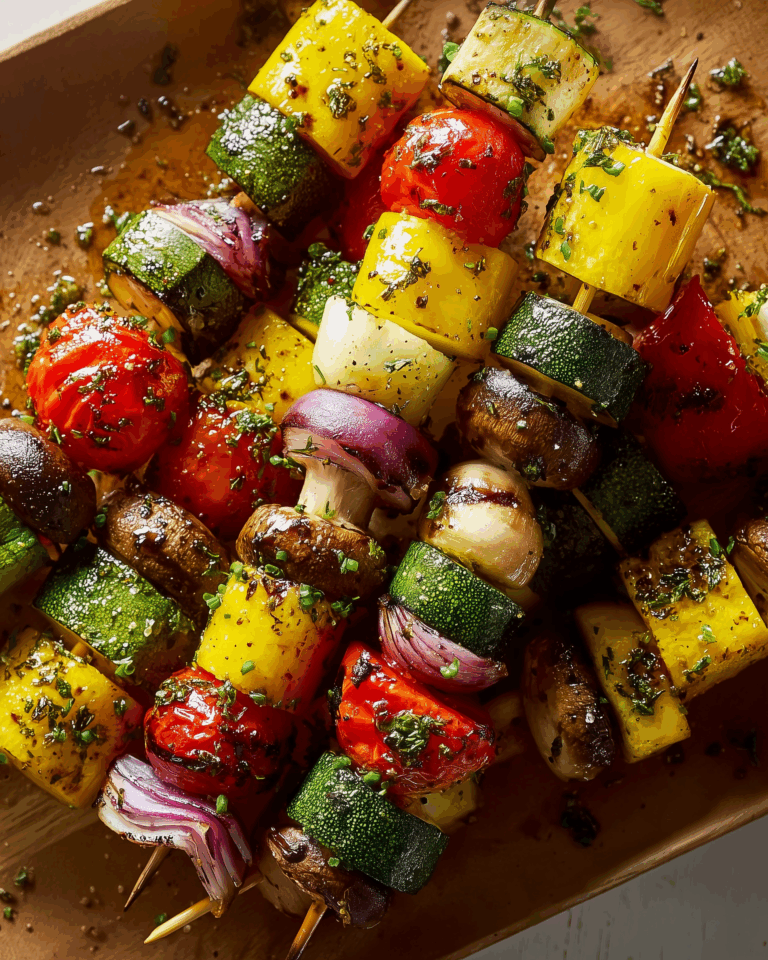Gegrillte Gemüse-Spieße – Bunt, frisch und mediterran