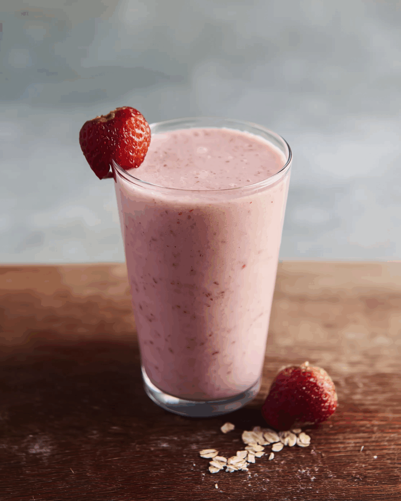 Erdbeer-Haferflocken-Frühstücks-Smoothie – Der cremige Start in den Tag
