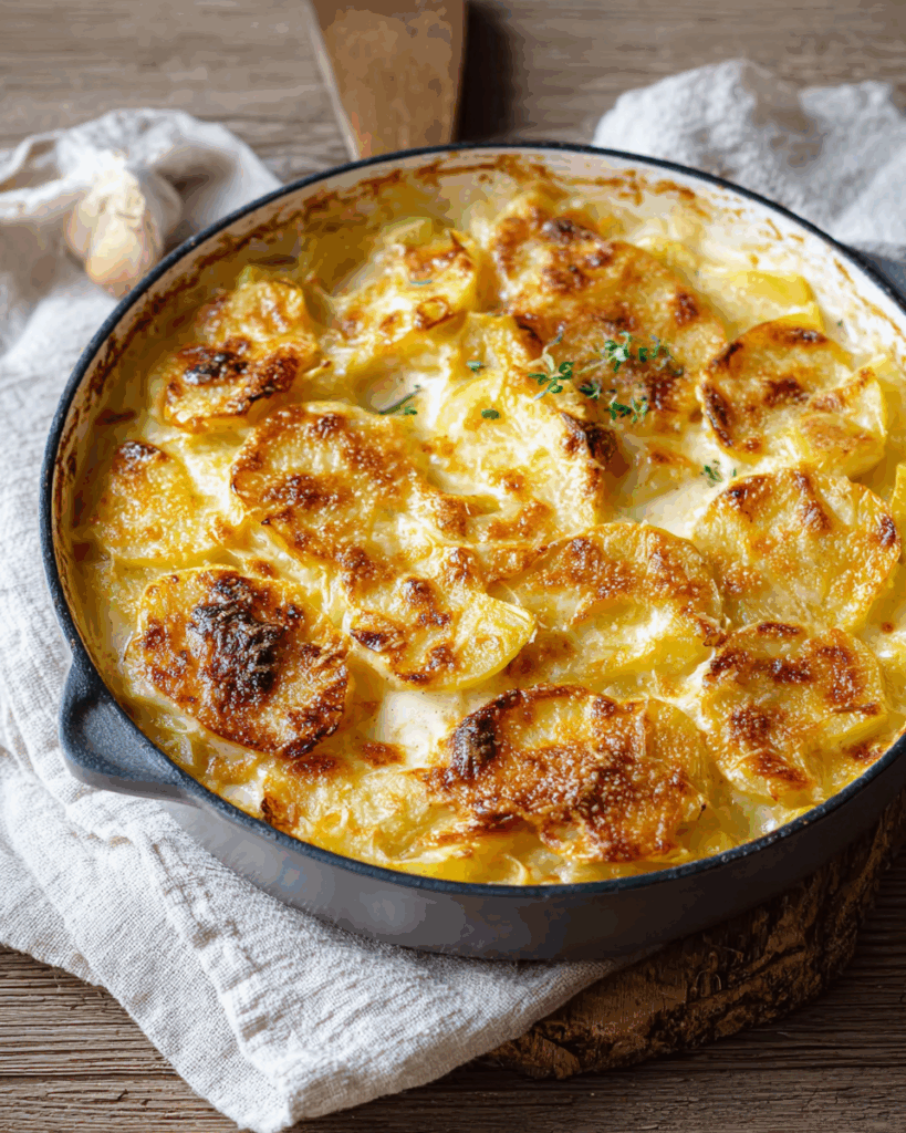 Kartoffel-Kohlrabi-Gratin: Ein cremiges, herzhaftes und zugleich leichtes Gemüsegratin mit Kartoffeln und Kohlrabi