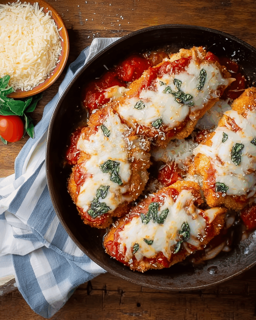 Klassisches Knuspriges Hähnchen Parmesan: Italienischer Genuss für Zuhause