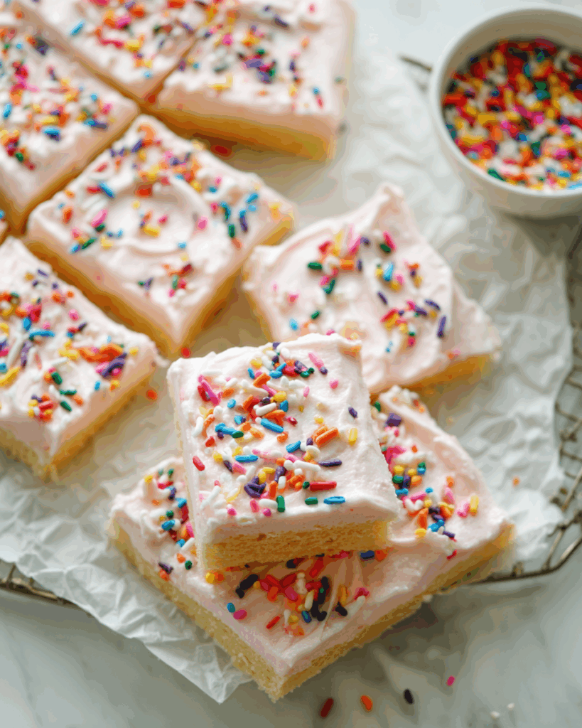 Zarte Zuckerplätzchen-Bars mit fluffiger Buttercreme – Süßer Genuss für jede Gelegenheit