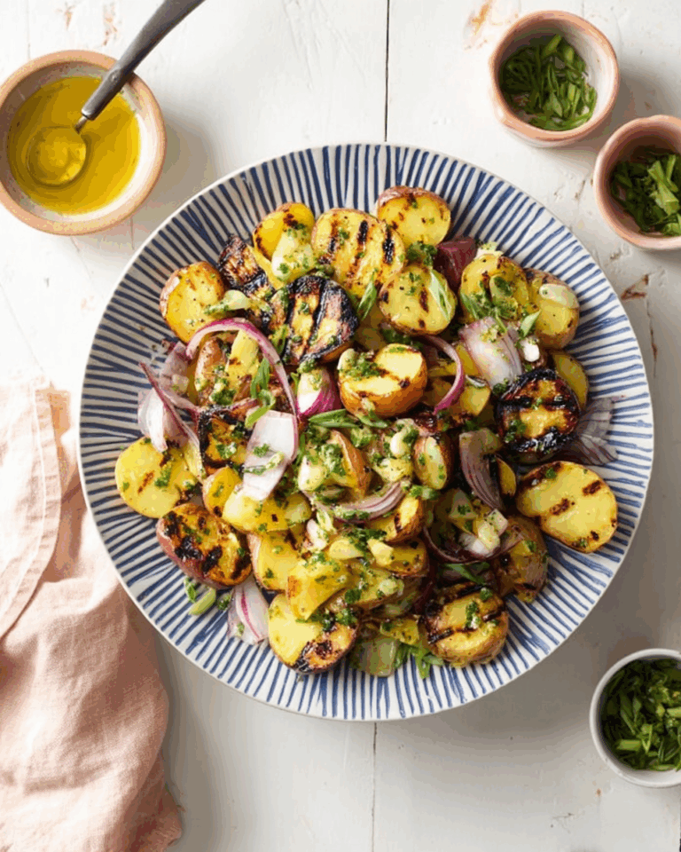Gegrillter Kartoffelsalat mit Frühlingszwiebel-Vinaigrette: Ein Frischer Genuss für Jede Gelegenheit