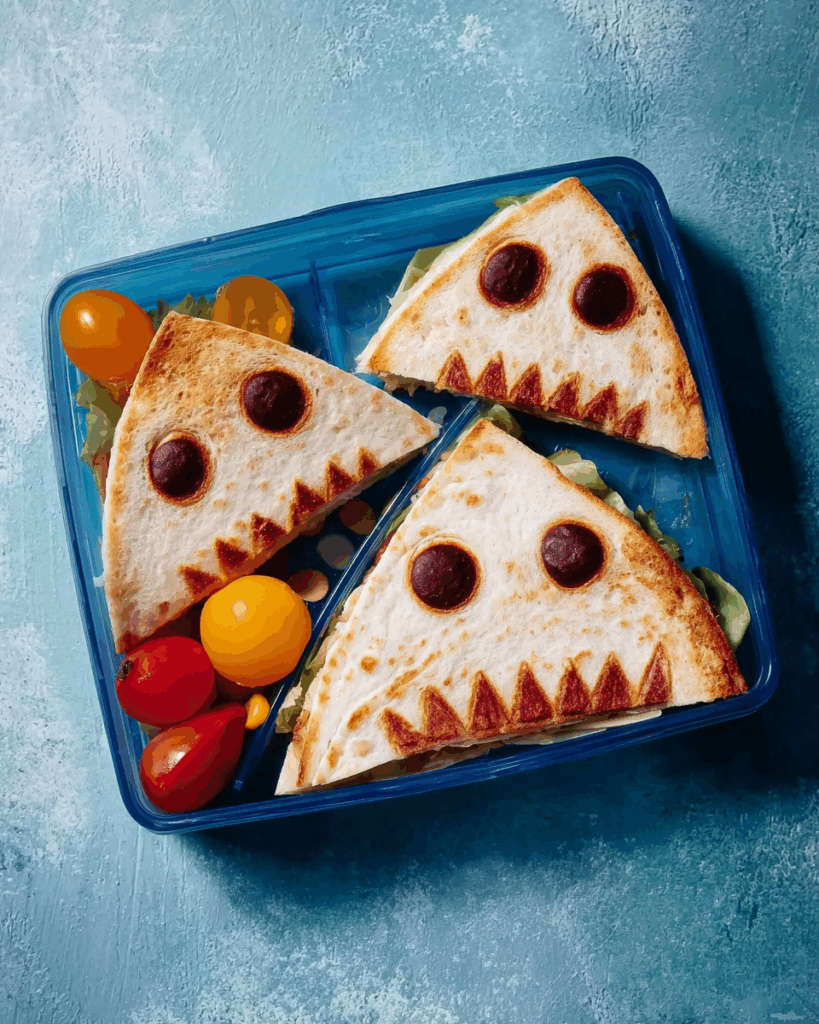 Shark Quesadillas – Perfektes, lustiges Lunchbox-Rezept für Kinder