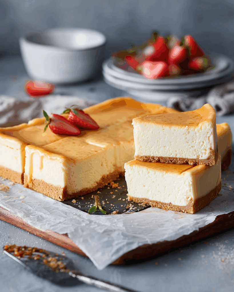 Saftiger Käsekuchen vom Blech: Ein Klassiker für die große Runde