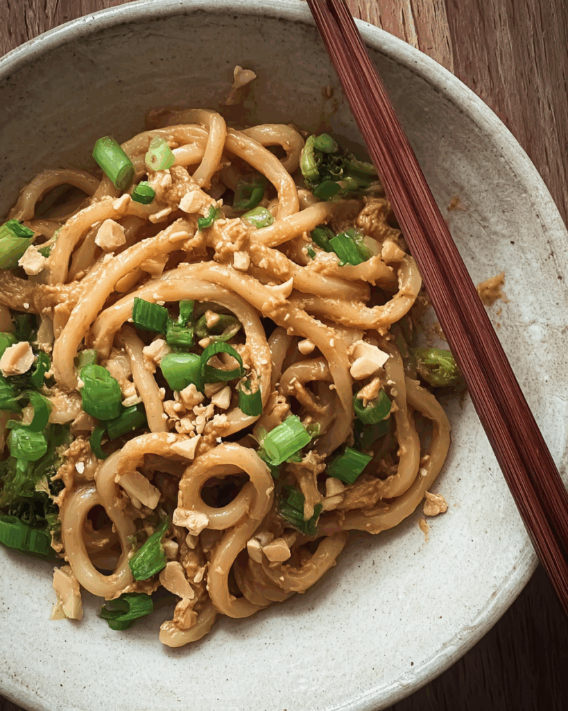 Udon-Nudeln mit Erdnussbutter – Cremig, Aromatisch & Vielseitig