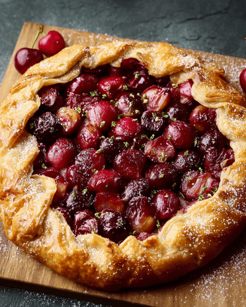 Blätterteig-Kirsch-Crostata: Ein rustikales Sommerdessert