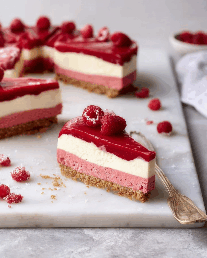 Himmlischer Himbeer-Vegan-Cheesecake: Ein festlicher Genuss für jeden Anlass