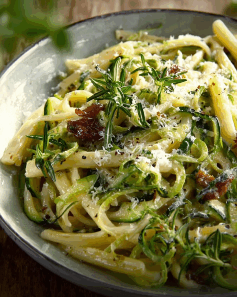 Zucchini-Carbonara – Ein leichter, sommerlicher Genuss mit italienischem Flair