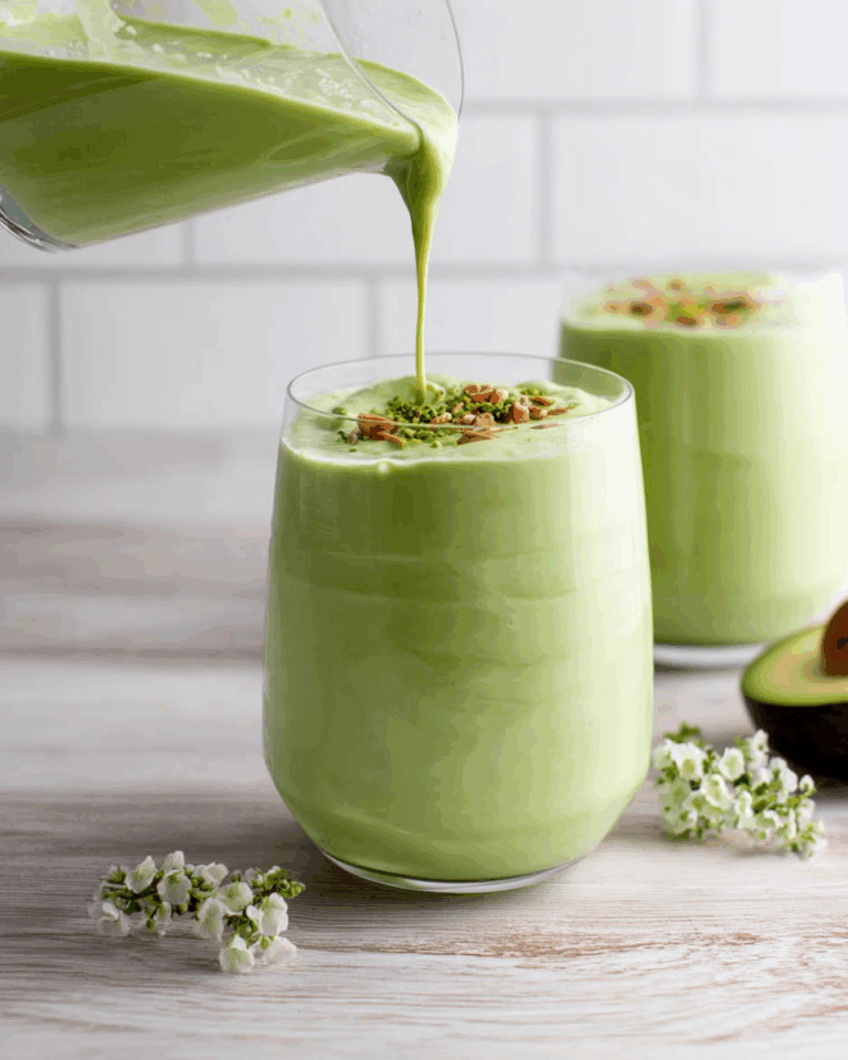 Grüner Avocado-Smoothie: Gesundes Power-Getränk für deinen Tag
