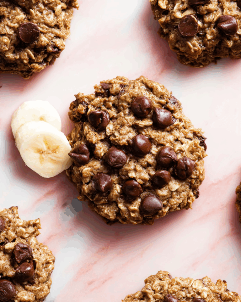 Gesunde Bananen-Schoko-Frühstücks-Cookies – Schneller Snack für Energie am Morgen