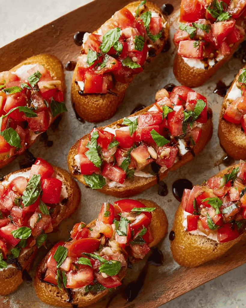 Balsamische Bruschetta: Ein erfrischender Klassiker für jedes Event