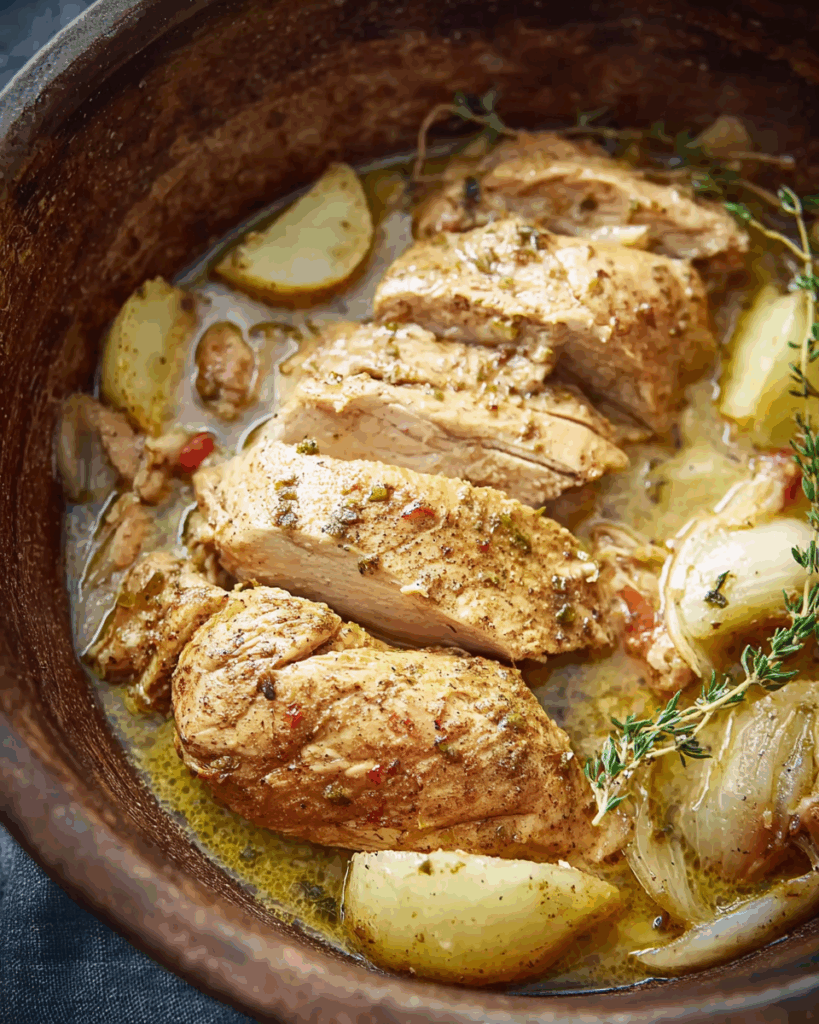 Crockpot Italienisches Hähnchen – Saftig, Aromatisch & Komfortabel