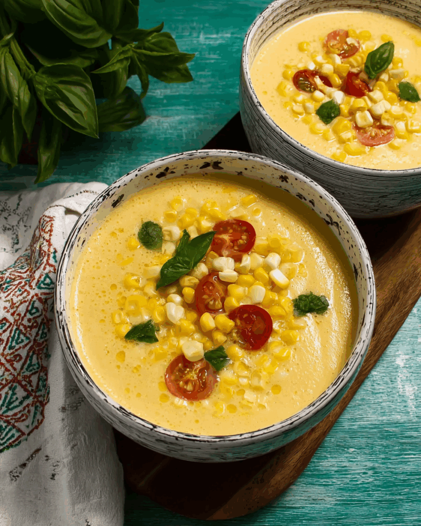Süße Mais-Gazpacho – Erfrischend, Cremig & Sommerlich