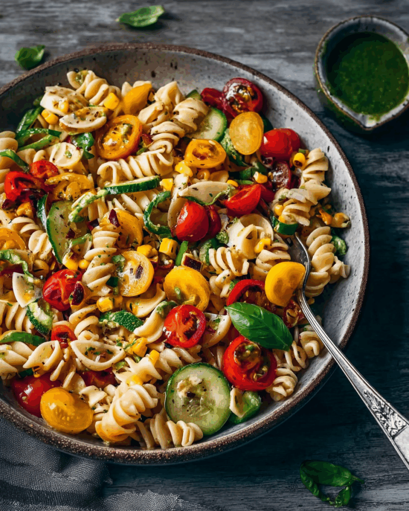 Mexikanischer Nudelsalat mit Chipotle‑Sauce – Bunt, würzig und vielseitig