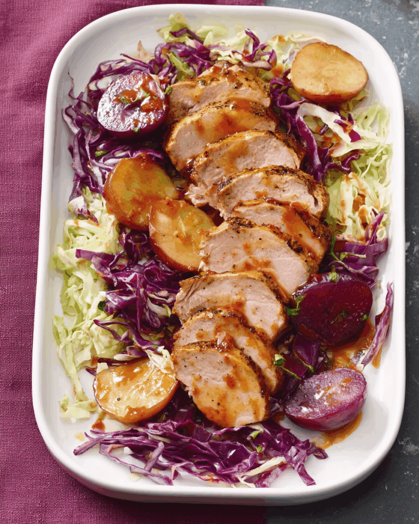 Gegrillter Pflaumen-Porcsalat: Ein harmonisches Zusammenspiel aus süß, würzig und herzhaft