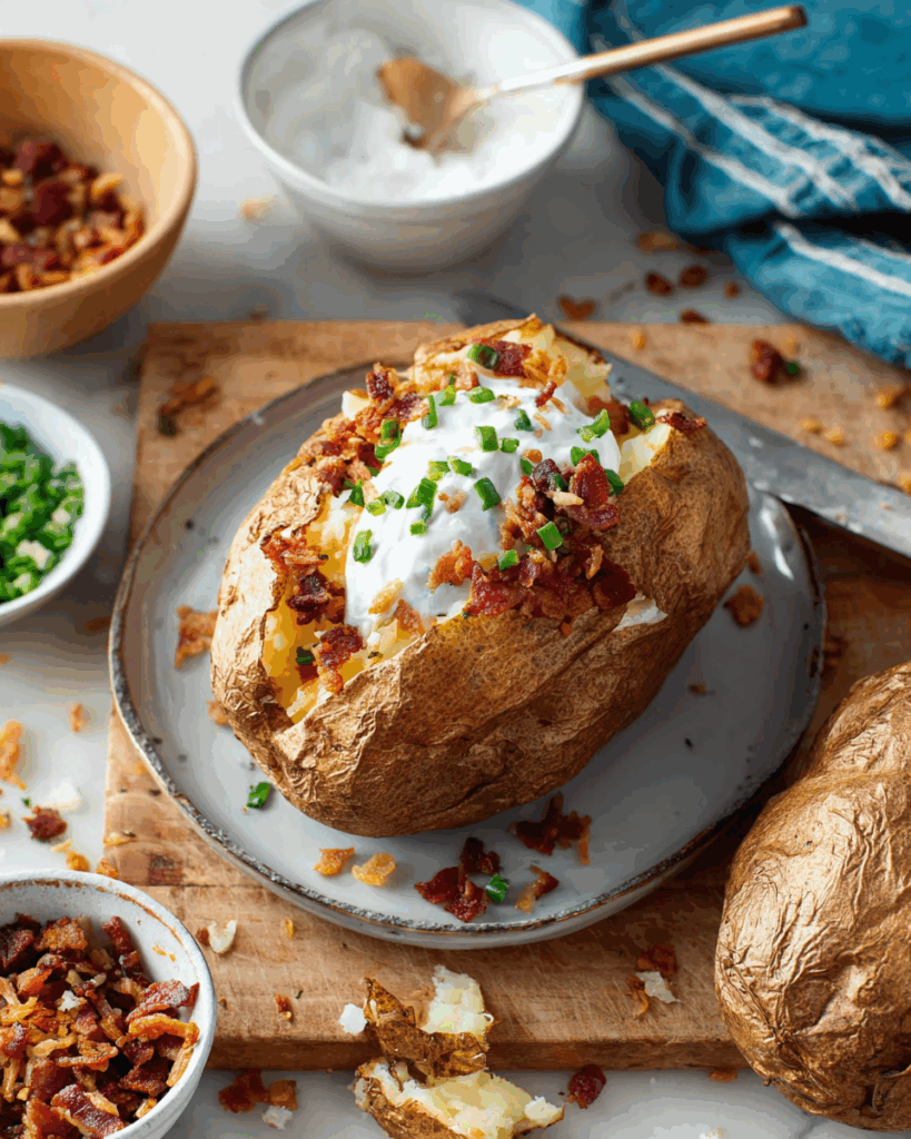 Perfekt gebackene Kartoffel – Ein einfaches Rezept für knusprige Haut und fluffiges Inneres