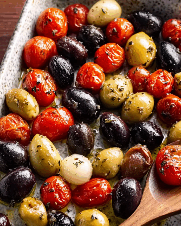 Kräuter-geröstete Oliven & Tomaten – Ein mediterraner Genuss