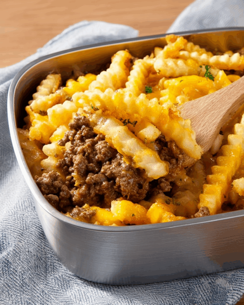 Pommes-Frites-Auflauf – Ein herzhaftes Soulfood für die ganze Familie