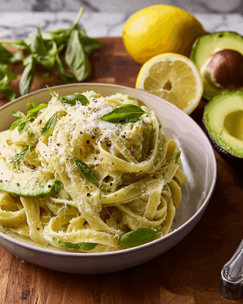 Avocado-Alfredo – Ein cremiges Pasta-Erlebnis mit einem modernen Twist