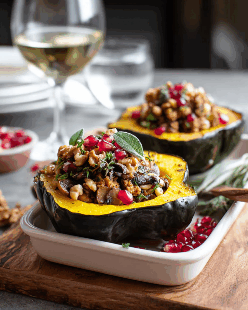 Gefüllter Eichelkürbis – Ein herzhaftes, aromatisches Gericht für den Herbst