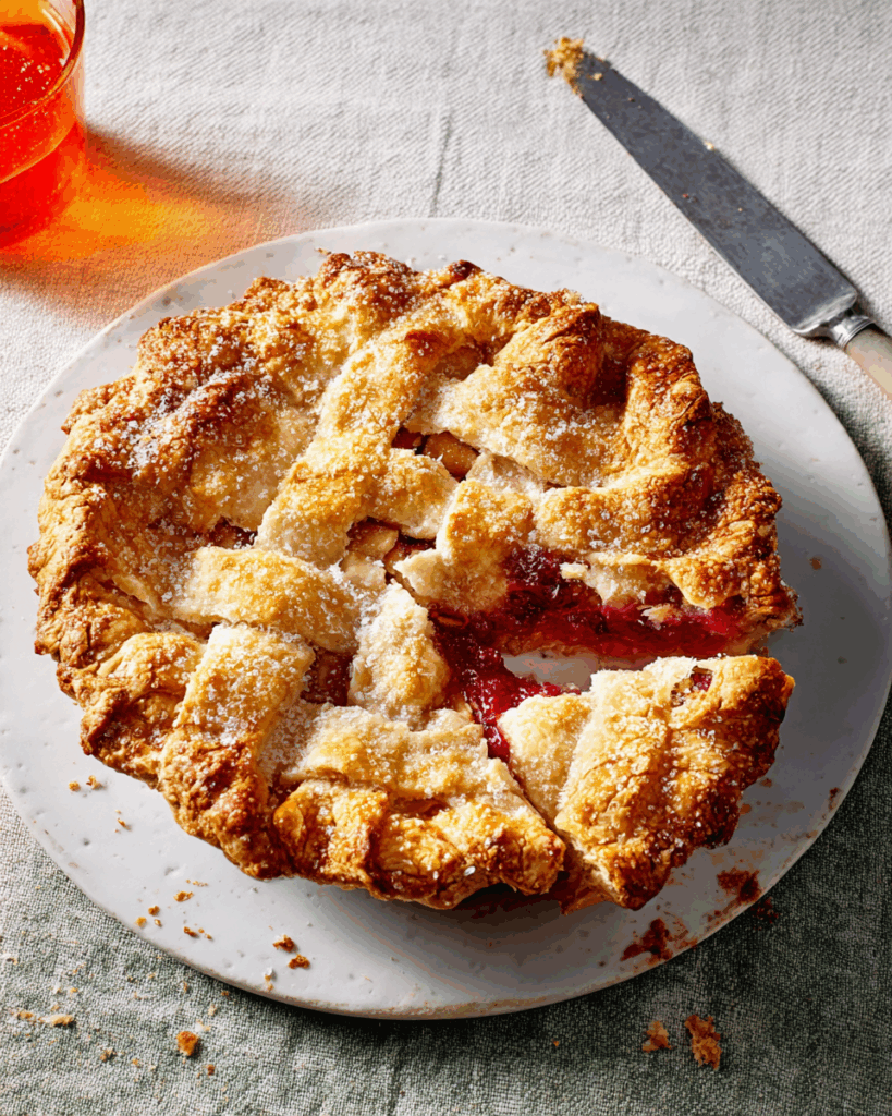 Säuer-Kirsch- und Campari-Galette: Ein bittersüßes Meisterwerk der französischen Backkunst