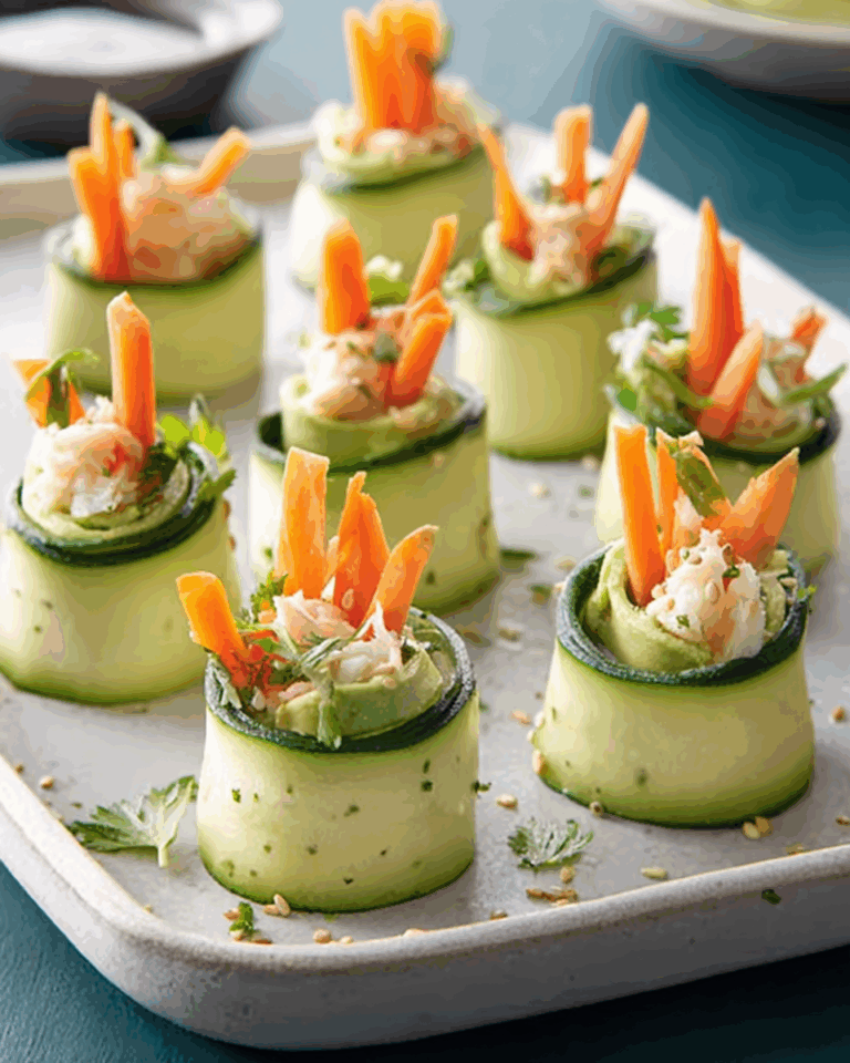 Zucchini-Sushi – Ein kreativer, kohlenhydratarmer Genuss mit frischen Zutaten
