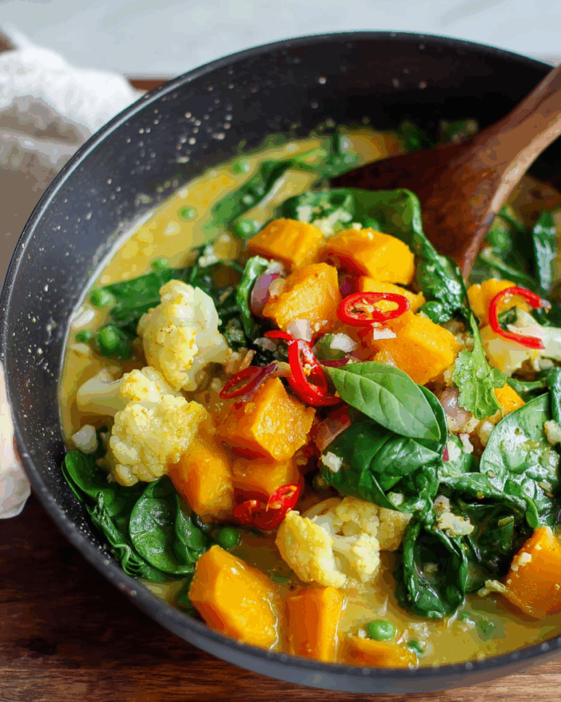 Einfache Kokos-Curry-Gemüsesuppe – Ein aromatisches, veganes Gericht für jede Gelegenheit