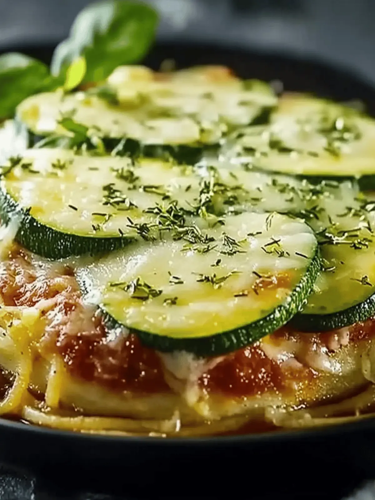 Hähnchenbrust auf Zucchini-Bett