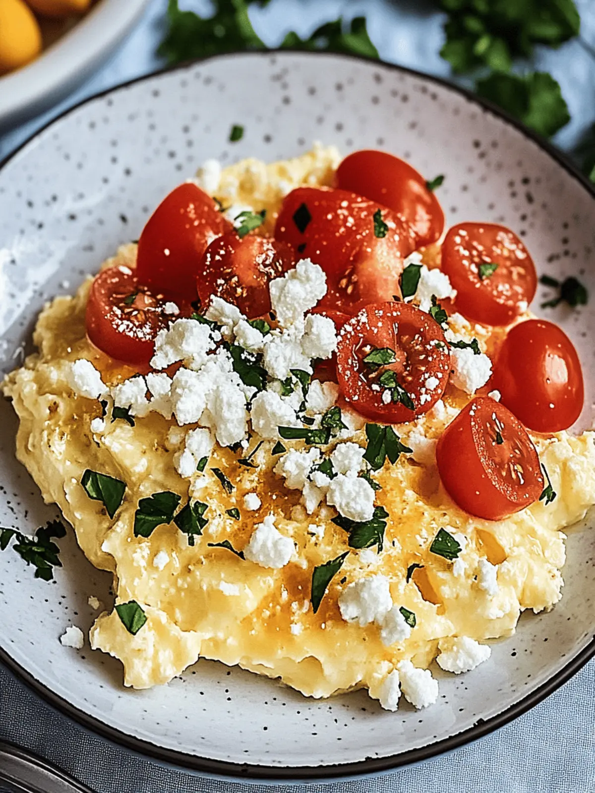Rührei mit Hüttenkäse