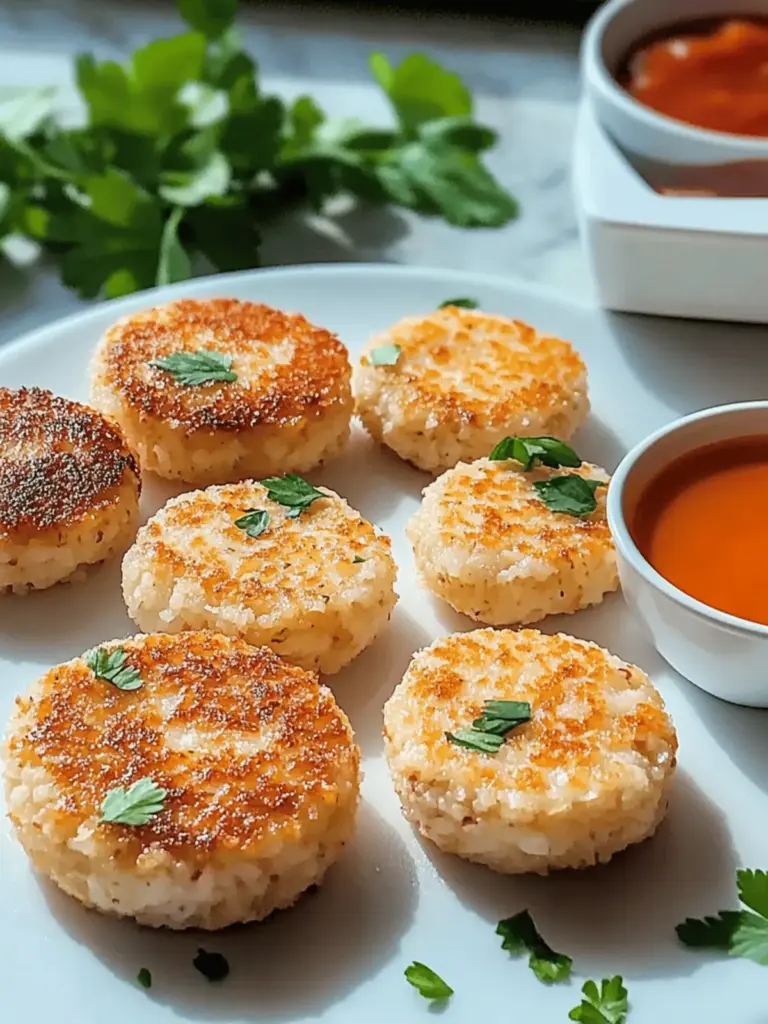 Crispy rice patties from the hot air fryer