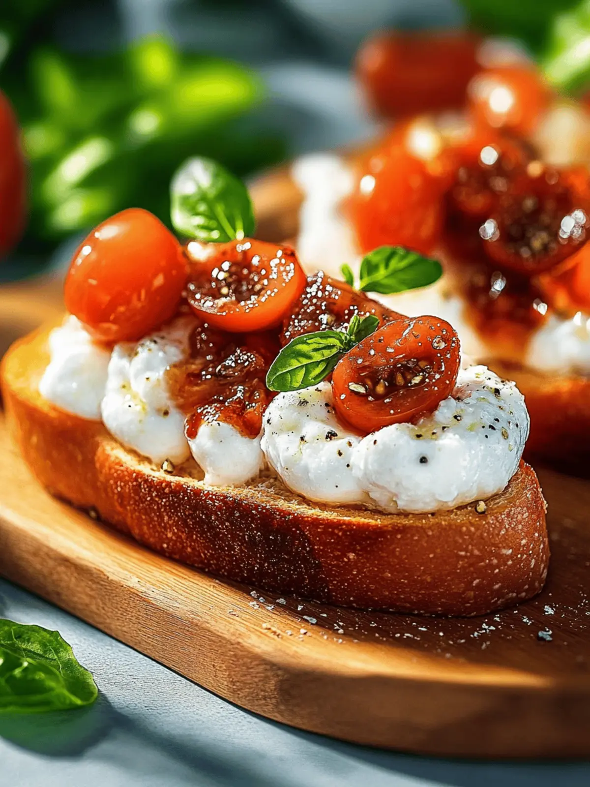 Büffelmozzarella Bruschetta