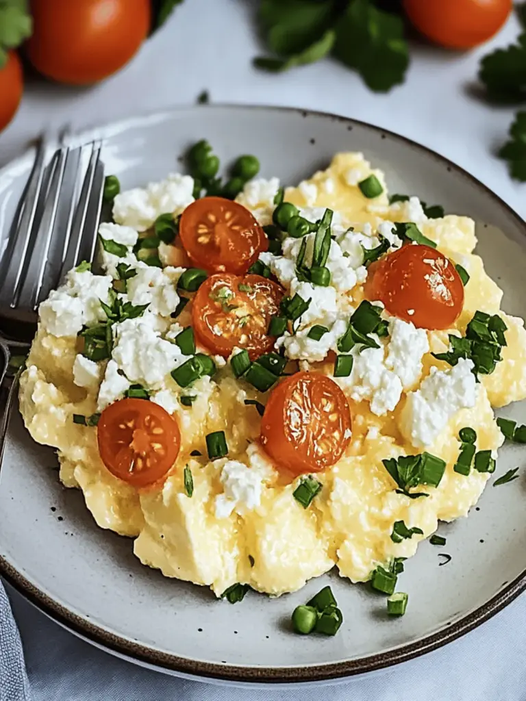 Rührei mit Hüttenkäse